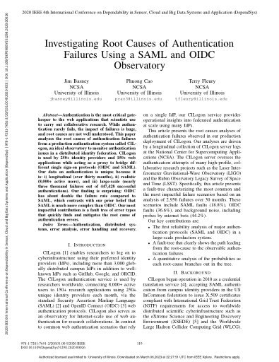 Investigating Root Causes of Authentication Failures Using a SAML and OIDC Observatory